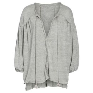 Free People Henley Blouse Style Top